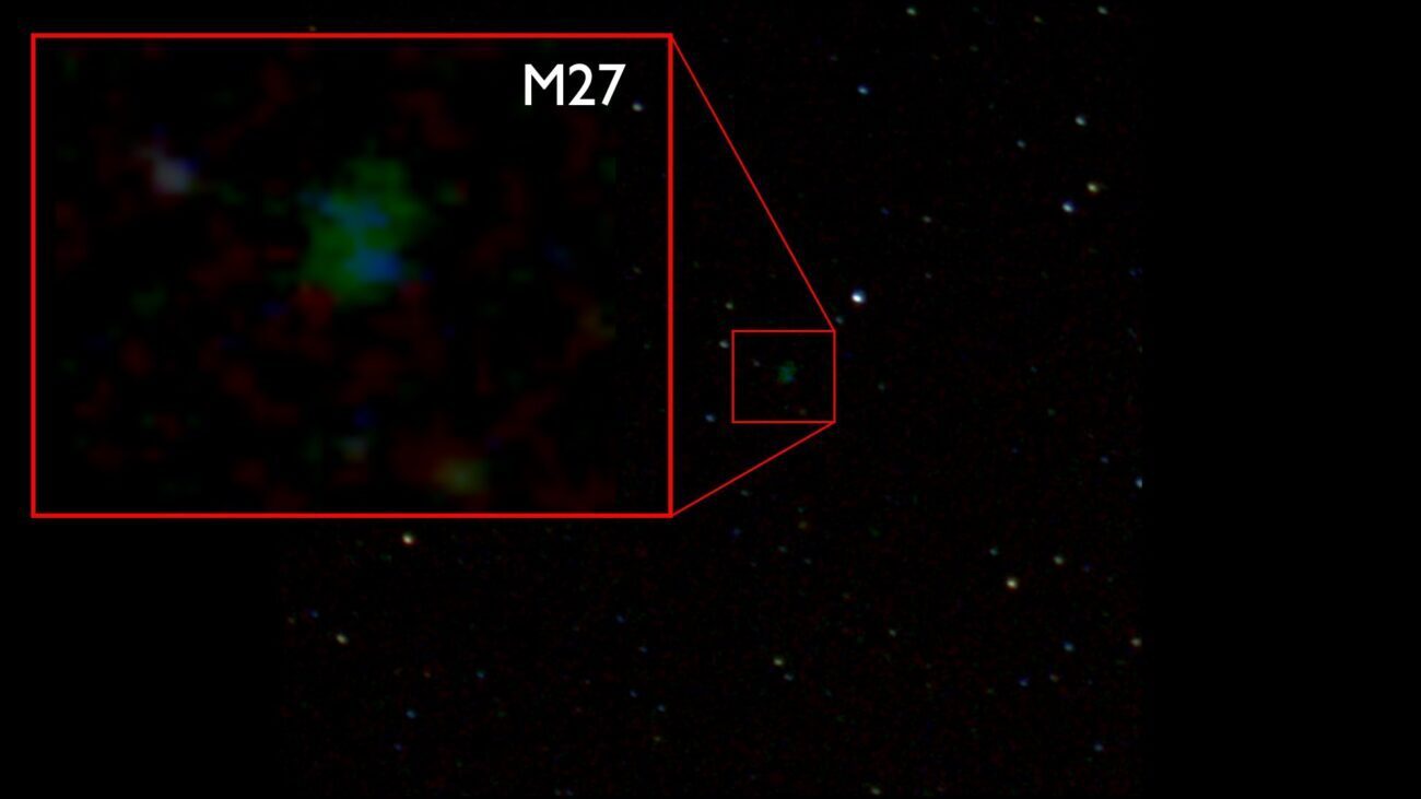 M27 (Dumbbell Nebula) - captured only with a DSLR camera (Canon EOS M50)